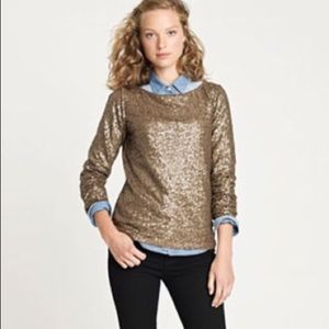 J Crew Sequin Top